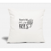 There's No We In Fries Natural White Pillow